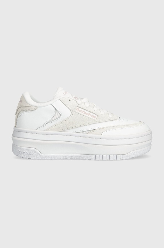 Reebok Classic sneakersy skórzane CLUB C platforma biały 100074261