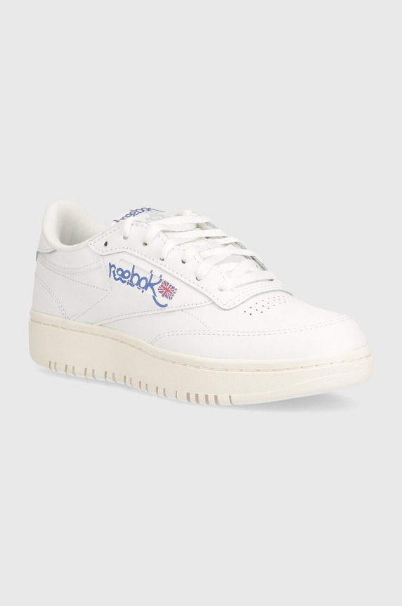 Kožne tenisice Reebok Classic Club C presvučena koža bijela 100074478
