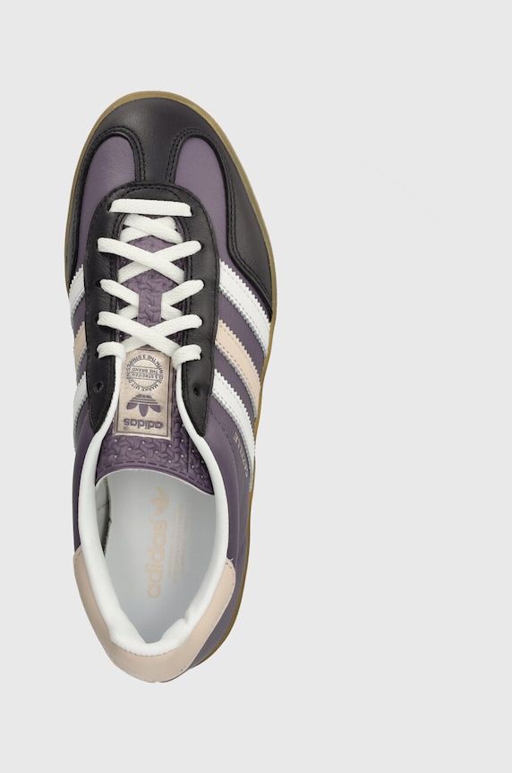 Kožne tenisice adidas Originals Gazelle Indoor W ljubičasta IE2956