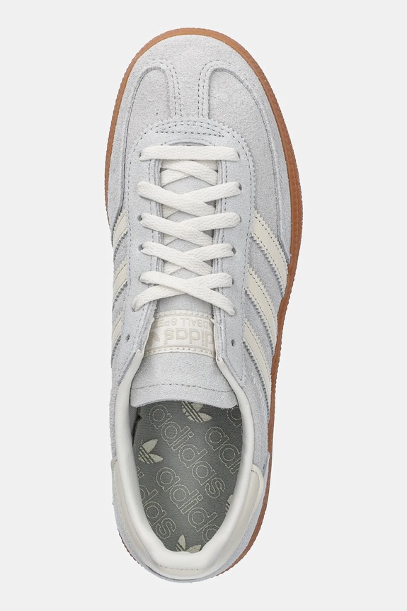 Semišové tenisky adidas Originals Handball Spezial W strieborná IF6491