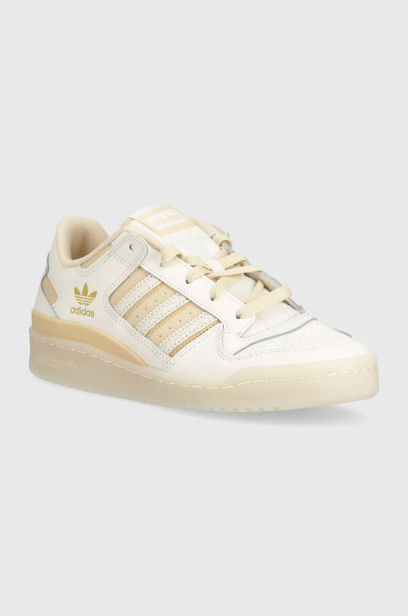 adidas Originals sneakers din piele Forum Low CL W mic de statură bej IG3688