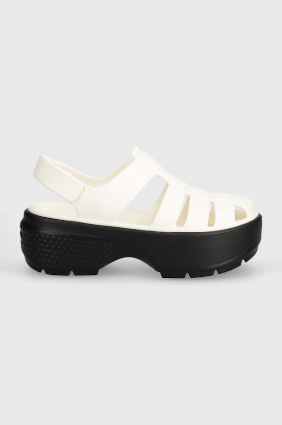 Crocs sandale Stomp Fisherman Sandal 209938.0WV alb SS24