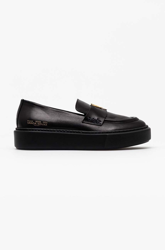 Vanda Novak mocasini de piele Kayla piele negru Kayla.Deep.Black