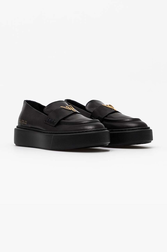Vanda Novak mocasini de piele Kayla Kayla.Deep.Black negru AA00