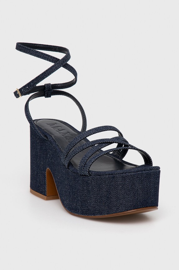 MAX&Co. sandały słupek granatowy 2416521067200
