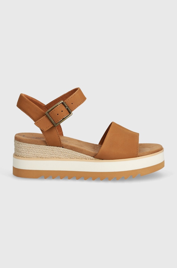 Toms sandały nubukowe Diana 10019757 brązowy SS24