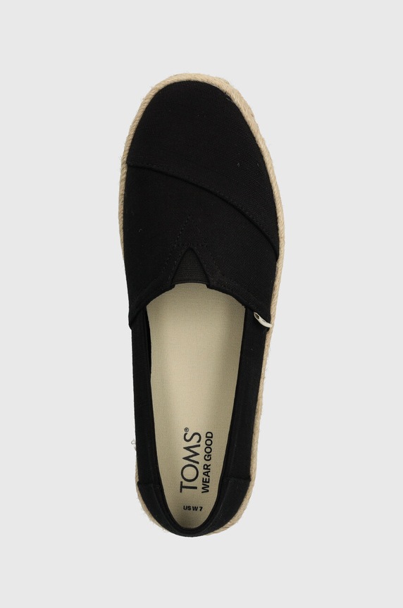 Εσπαντρίγιες Toms Alpargata Rope 2.0 μαύρο 10020687