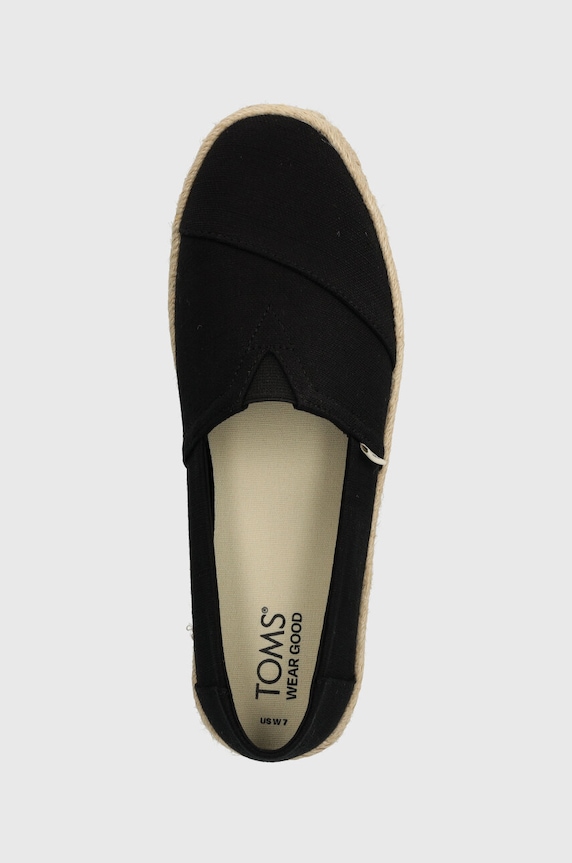 Εσπαντρίγιες Toms Alpargata Rope 2.0 μαύρο 10020687