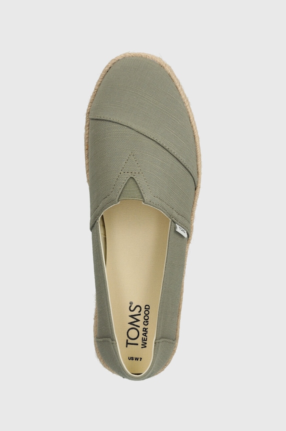 Toms espadrile Alpargata Rope 2.0 verde 10020859