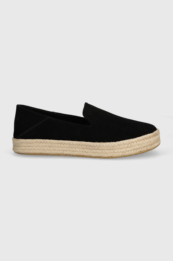 Toms espadrile Carolina 10020690 negru SS25