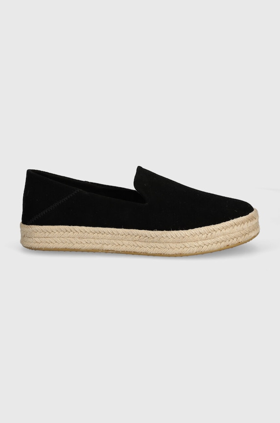 Toms espadrile Carolina 10020690 negru SS25