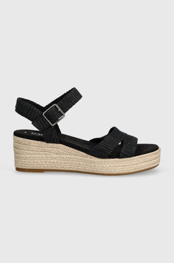 Toms espadrilles Audrey 10020749 fekete SS25