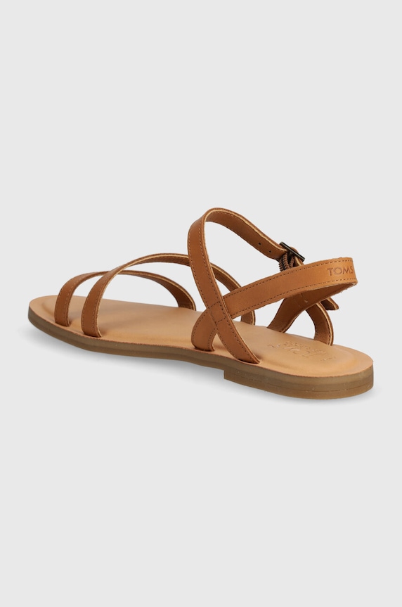 Παπούτσια Δερμάτινα σανδάλια Toms Kira 10020825 καφέ