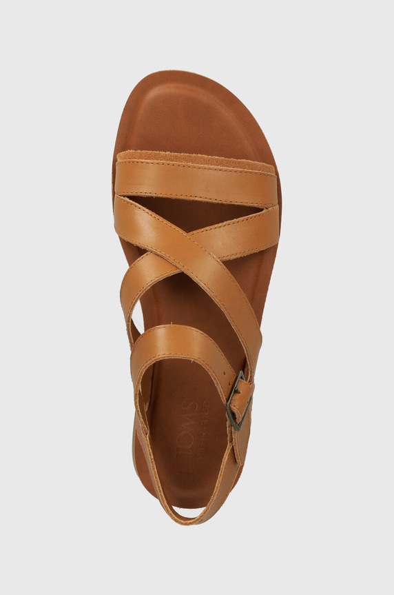 Δερμάτινα σανδάλια Toms Sloane καφέ 10020808