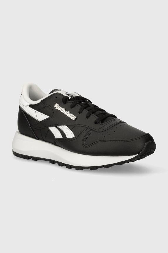 Reebok Classic bőr sportcipő Leather lapos fekete 100074549