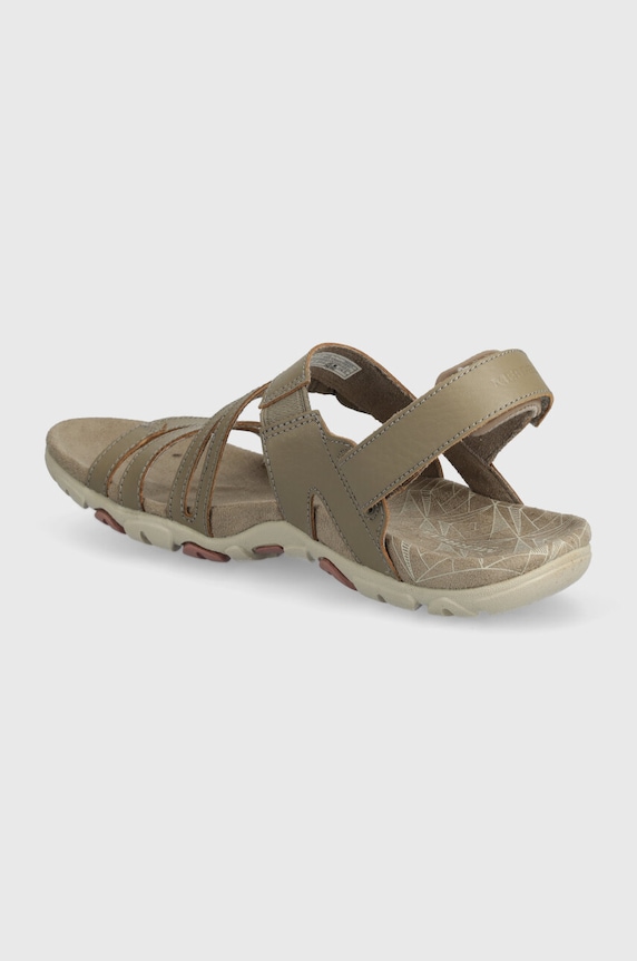 Boty Kožené sandály Merrell SANDSPUR ROSE CONVERT J003424 béžová