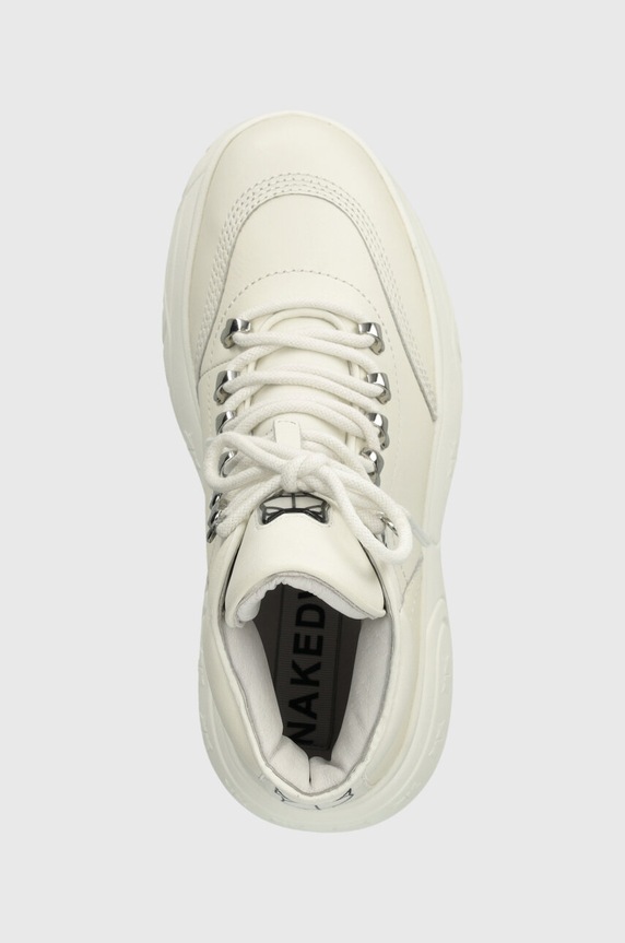Naked Wolfe leather sneakers Spike white Spike.White