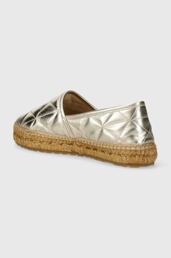 Obuwie Love Moschino espadryle skórzane JA10582G0IIF0900 złoty