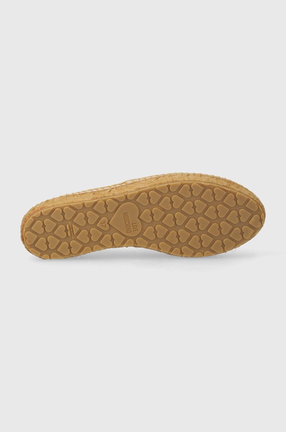 Love Moschino espadryle skórzane JA10582G0IIF0900 złoty