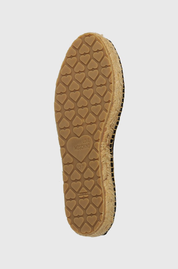 Love Moschino espadryle zamszowe JA10592G0IIG0000 czarny