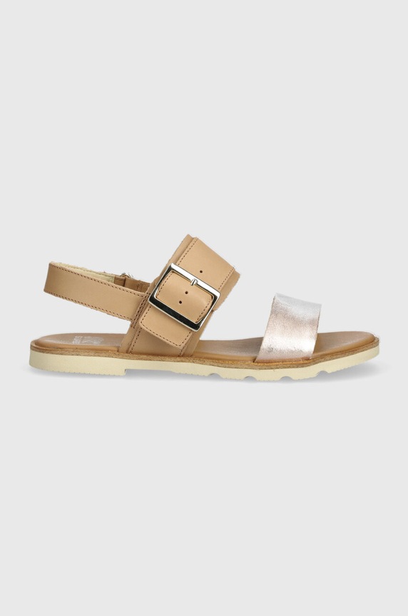 Sorel sandały skórzane ELLA III SLINGBACK płaski beżowy 2069721246