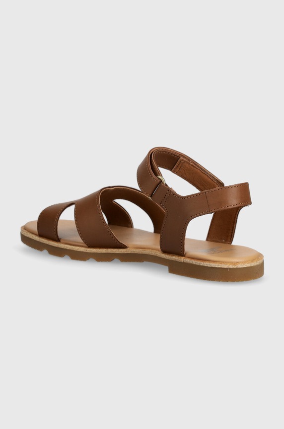 Cipők Sorel bőr szandál ELLA III ANKLE STRAP 2076821242 barna