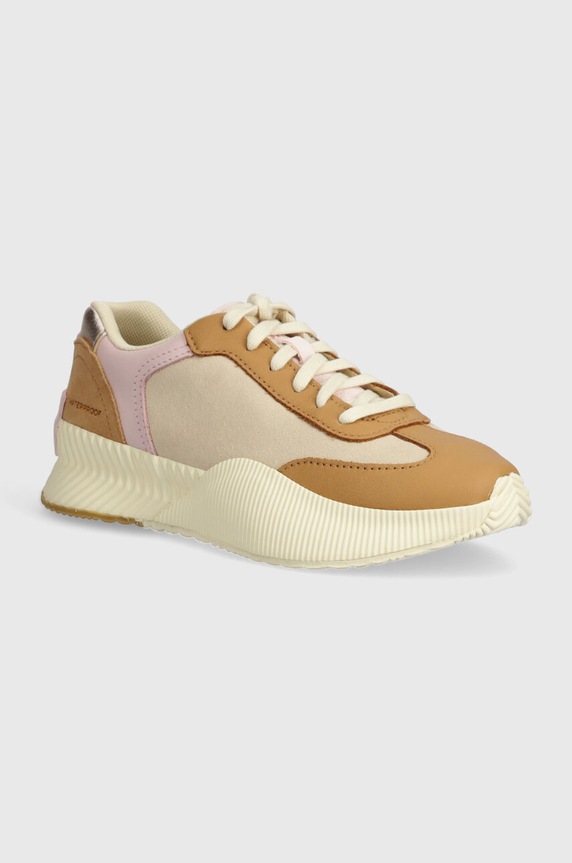 Sorel sneakersy zamszowe ONA BLVD CLASSIC WP płaska beżowy 2083081246