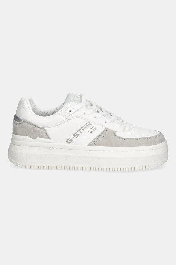 G-Star sneakers EVE BSC LEA W 2411076501.WHT.SLVR alb SS25