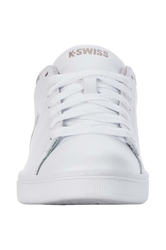 Boty Kožené sneakers boty K-Swiss COURT SHIELD 96599.181.M bílá