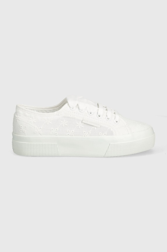 Superga scarpe da ginnastica 2740 FLOWER SANGALLO S2148KW bianco SS26