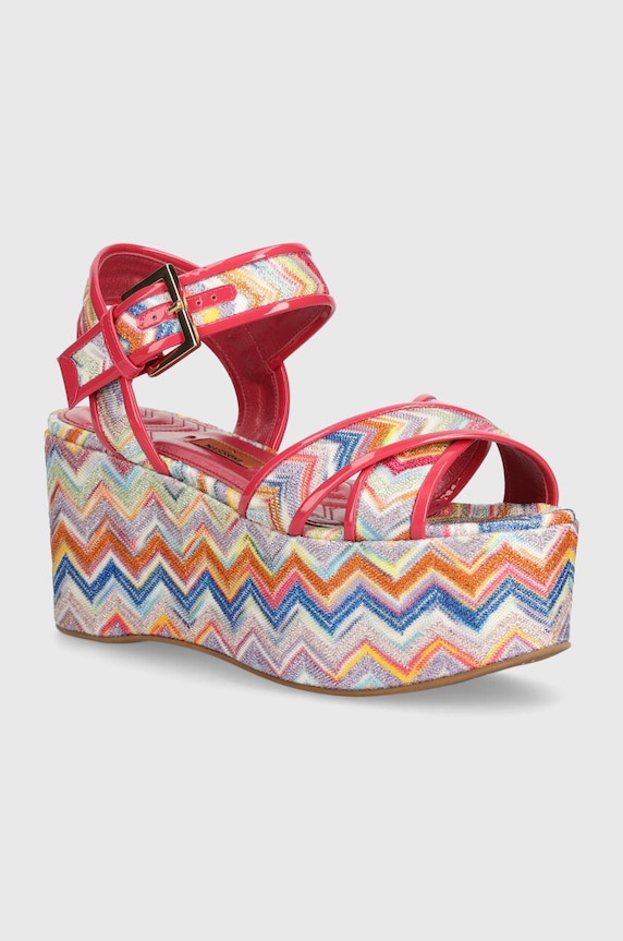 Missoni sandały Julia Wedge tekstylny multicolor M38.029