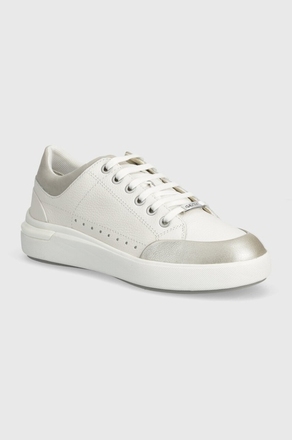 Geox sneakersy skórzane D DALYLA A skóra zamszowa biały D36QFA.04622.C1236