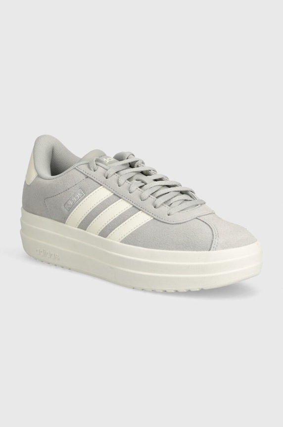 adidas sneakers VL COURT BOLD finta pelle fiore grigio IF9784