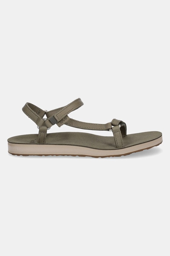 Teva sandały damskie skórzane Original Universal Slim Lea 1151031 zielony SS26