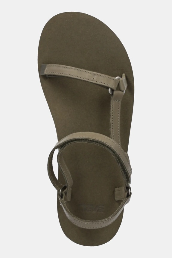 Teva sandały damskie skórzane Original Universal Slim Lea zielony 1151031