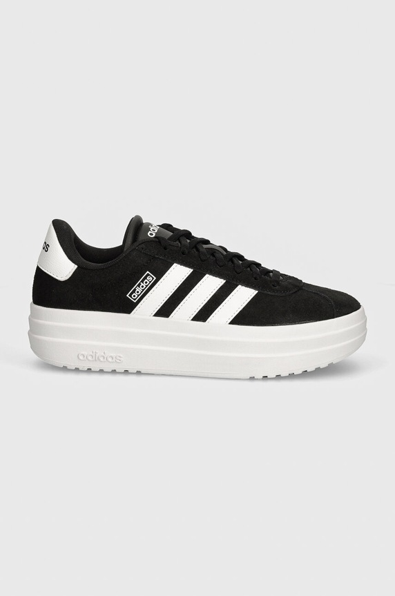 adidas sneakersy zamszowe Vl Court IH9995 czarny AW24