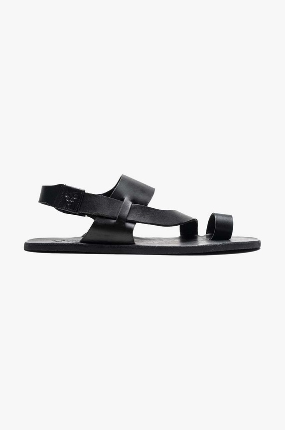 Kožené sandály Vivobarefoot OPANKA SANDAL přírodní kůže černá 203225