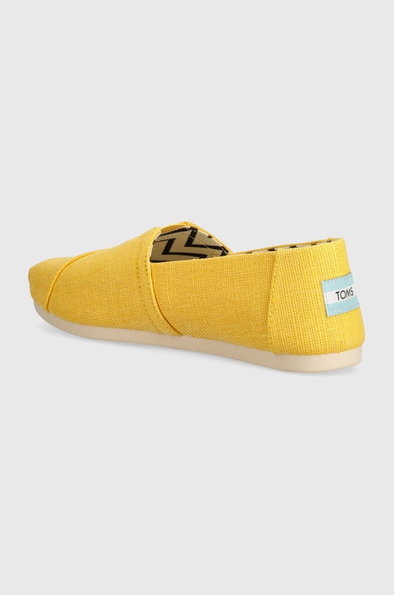 Obuwie Toms espadryle Alpargata 10020651 żółty