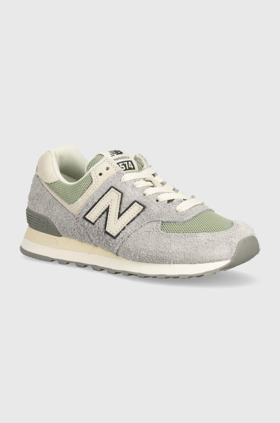 New Balance 574 велур сив WL574GA2