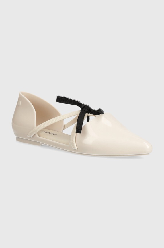 Melissa baleriny MELISSA POINTY STRIPE + JASON WU AD Planet friendly beżowy M.33435.01664