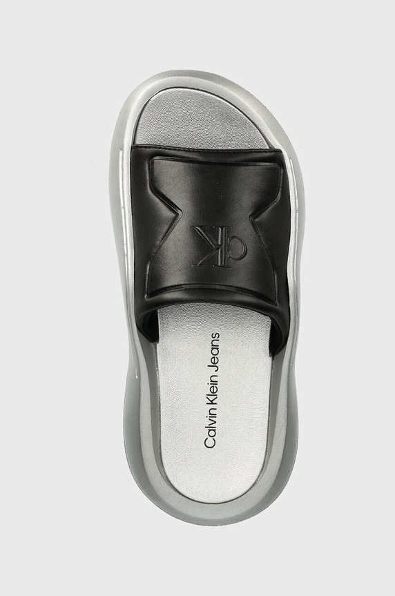 Calvin Klein Jeans papuci HYBRID SANDAL MG MR negru YW0YW01338