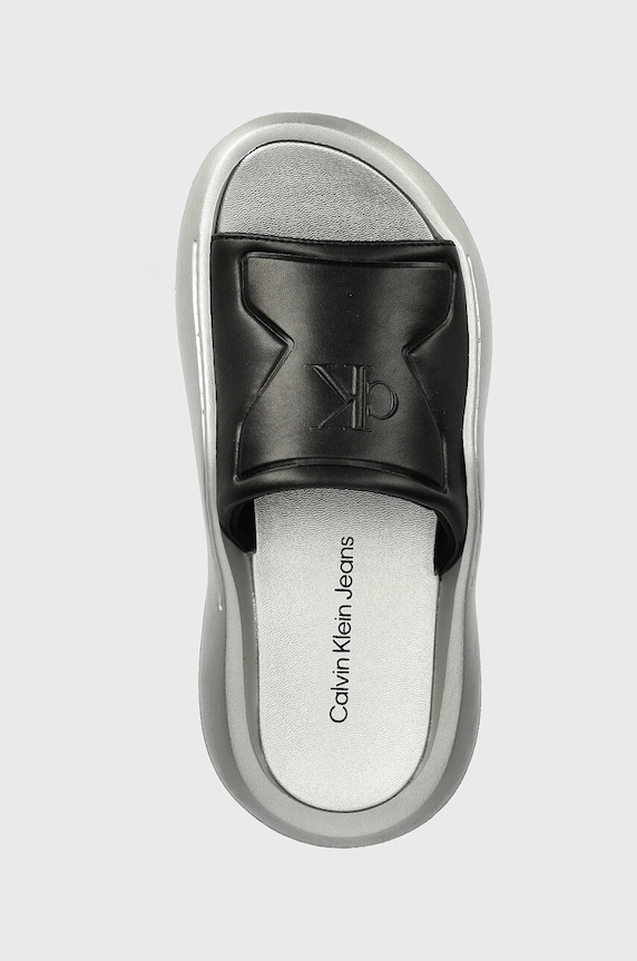 Calvin Klein Jeans papuci HYBRID SANDAL MG MR negru YW0YW01338