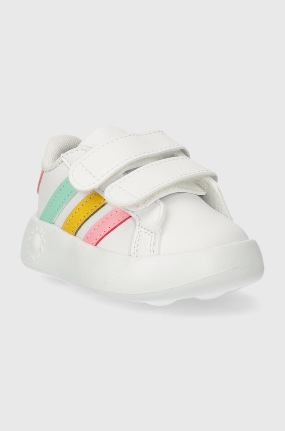 adidas sneakersy dziecięce GRAND COURT 2.0 CF I IE1371 biały SS24