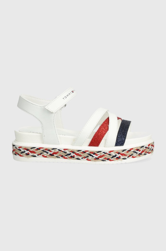 Tommy Hilfiger sandale copii Planet friendly alb T3A2.33259.30.34