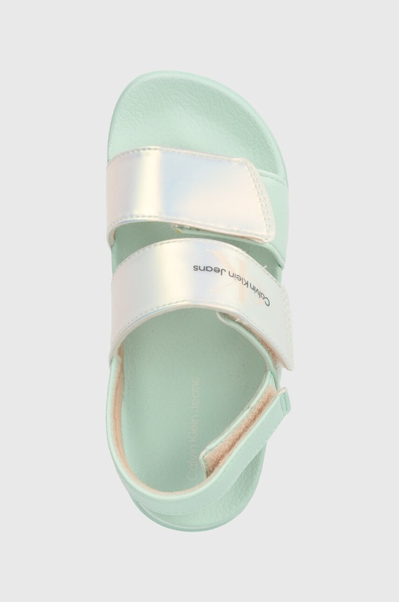 Calvin Klein Jeans sandały dziecięce turkusowy V1A2.80846.27.34
