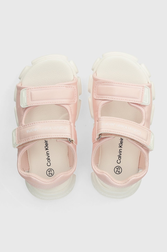 Calvin Klein Jeans sandały dziecięce Planet friendly różowy V1A2.80820.24.29