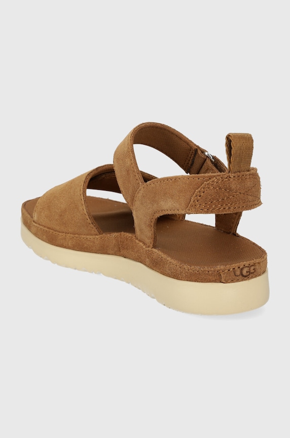 Dziewczynka UGG sandały zamszowe dziecięce GOLDENSTAR 1136539K brązowy