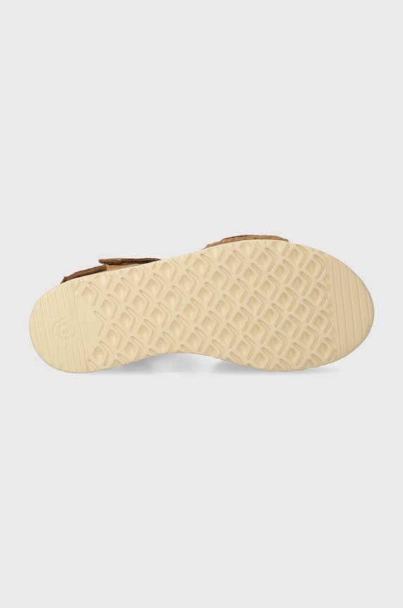 UGG sandały zamszowe dziecięce GOLDENSTAR 1136539K brązowy
