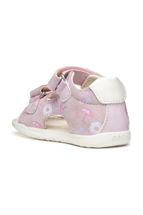 Semišové sandály Geox SANDAL MACCHIA růžová B254WA.00754.18.26