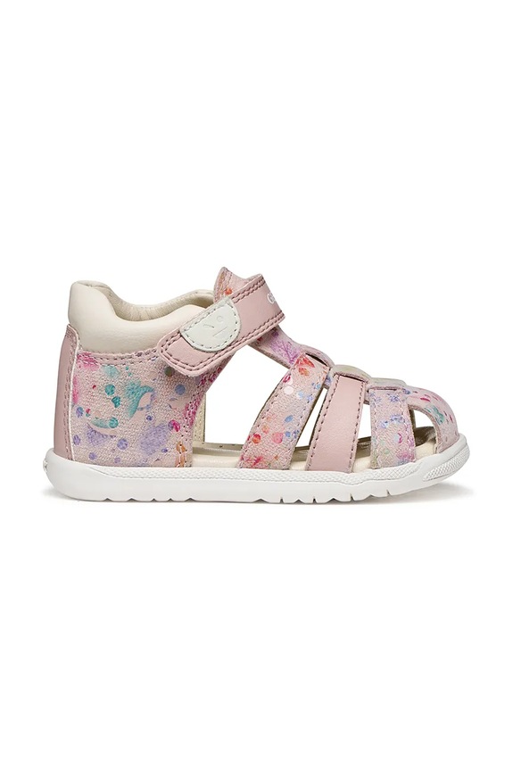 Geox sandały skórzane dziecięce SANDAL MACCHIA B254WB.007BC.18.26 różowy SS26